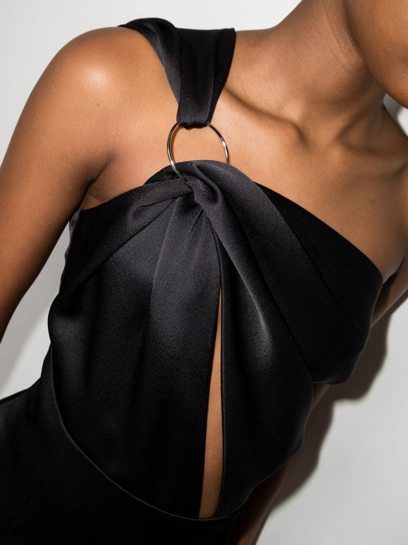 Asymmetric Cutout Maxi Dress
