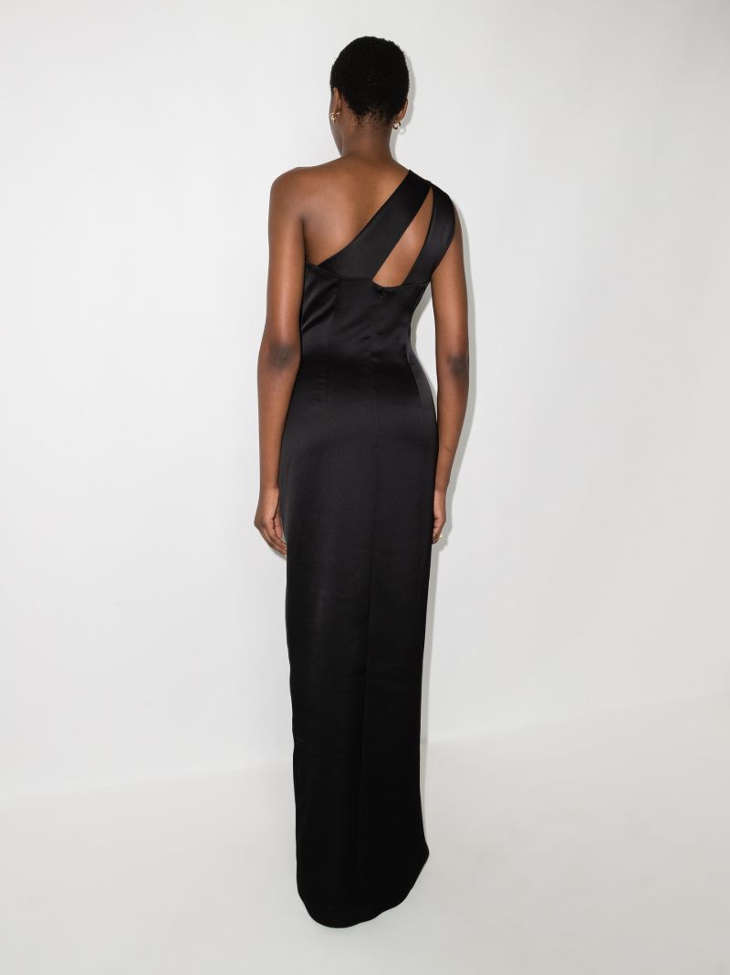 Asymmetric Cutout Maxi Dress