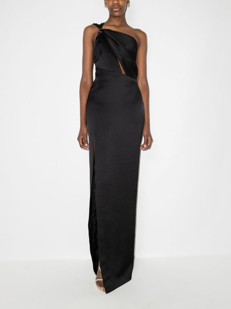 Asymmetric Cutout Maxi Dress