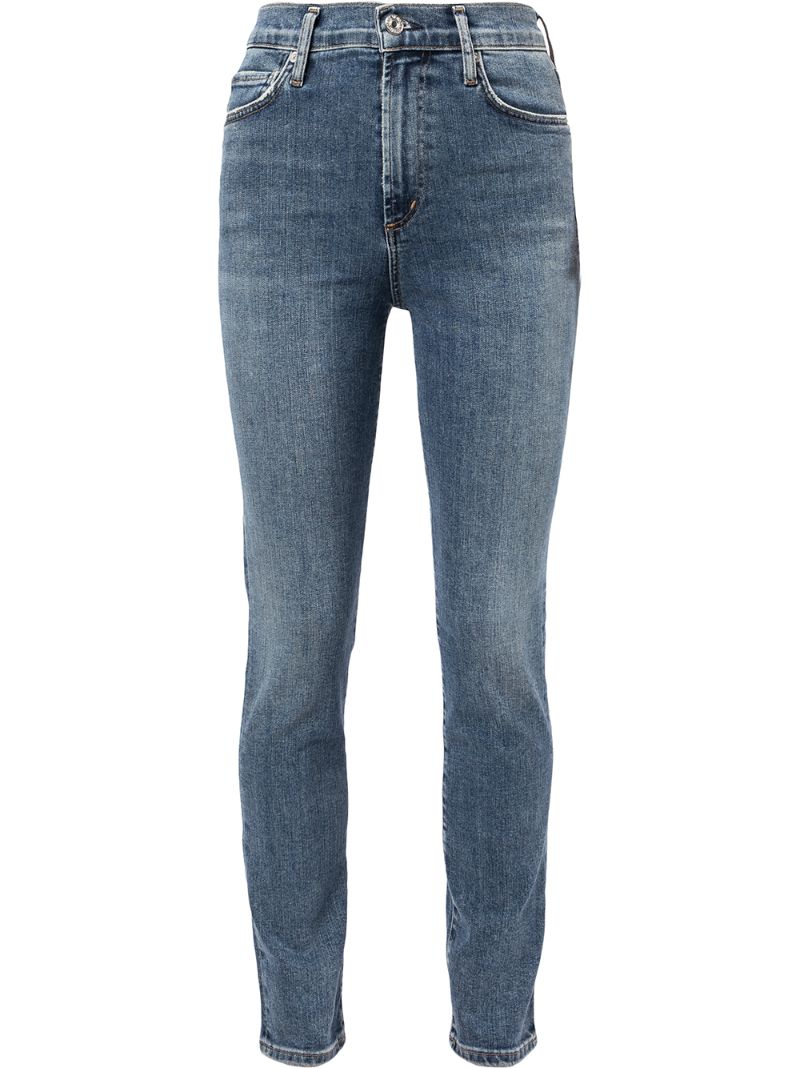 Blue Olivia High-rise Slim Leg Jeans