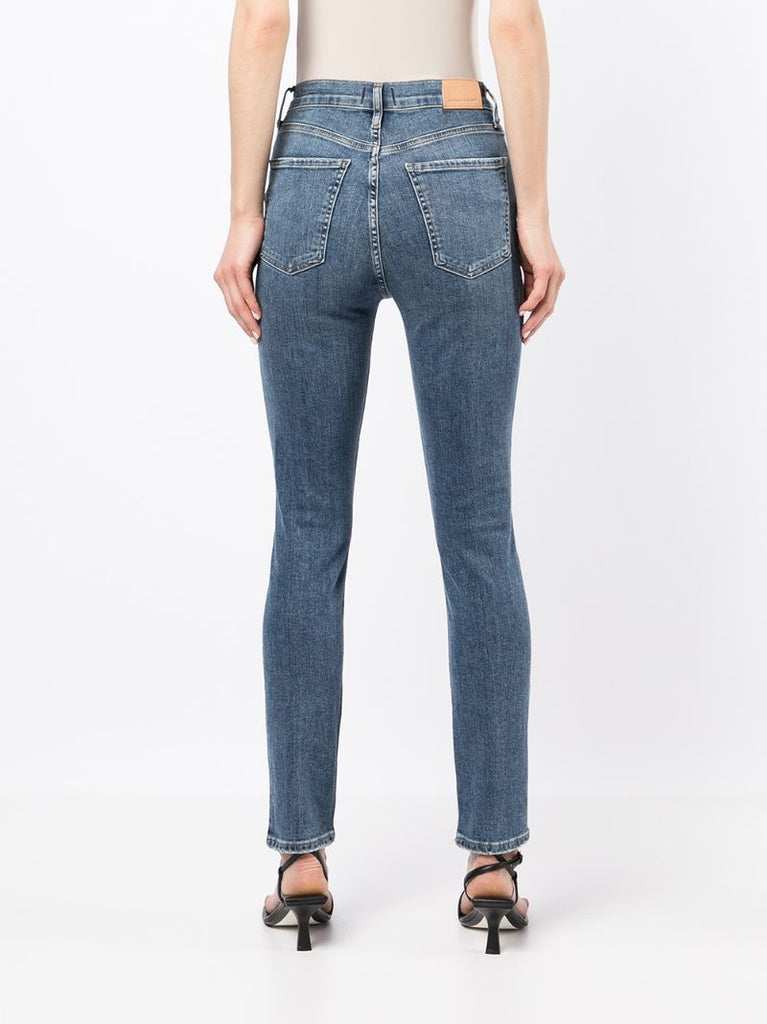 Blue Olivia High-rise Slim Leg Jeans