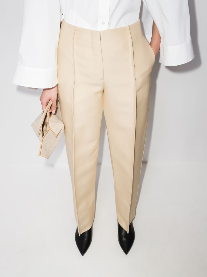 Wide Leg Wool Trousers