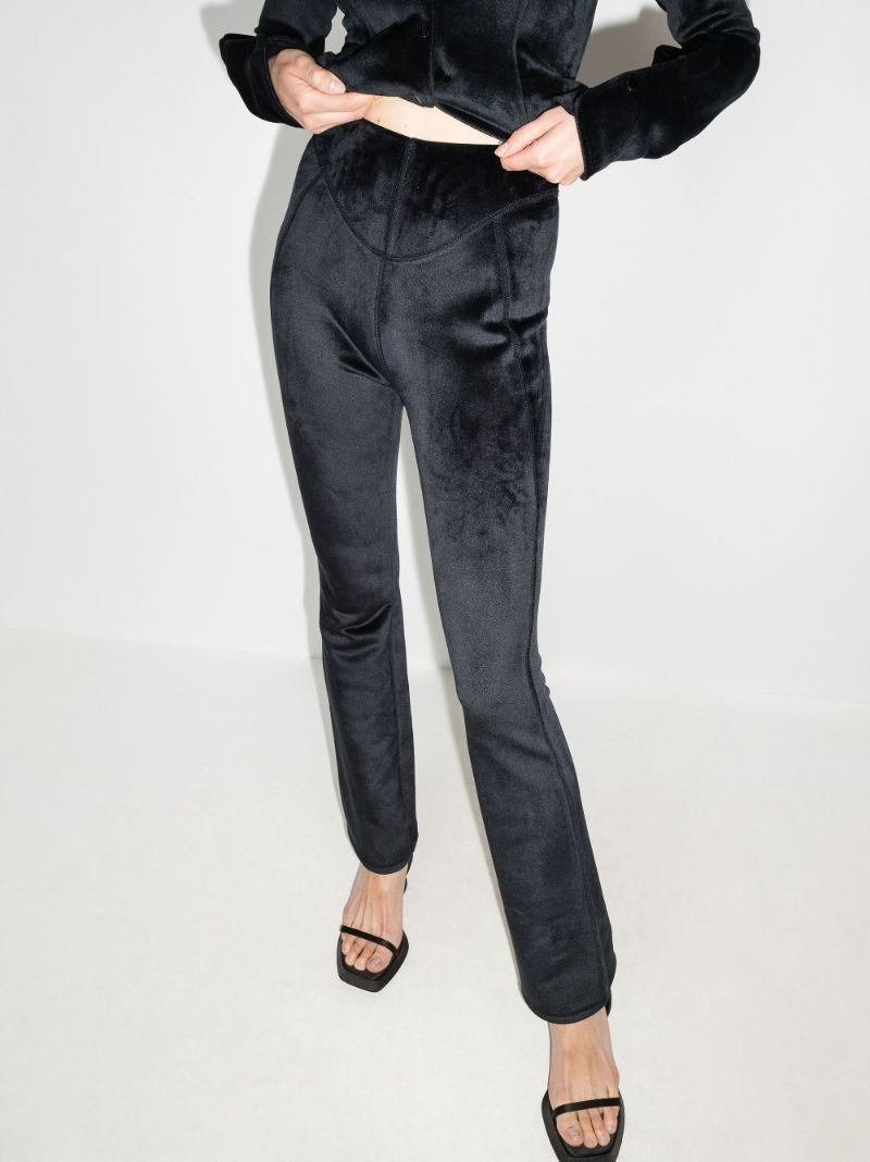 High-waisted Flared Trousers