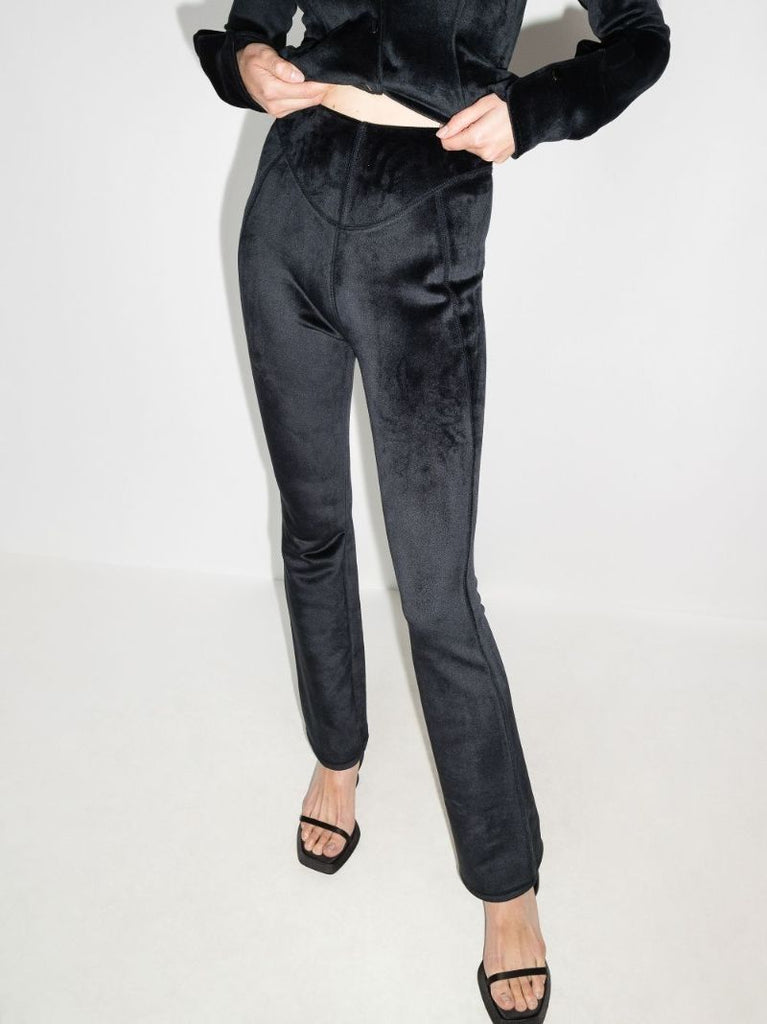 High-waisted Flared Trousers