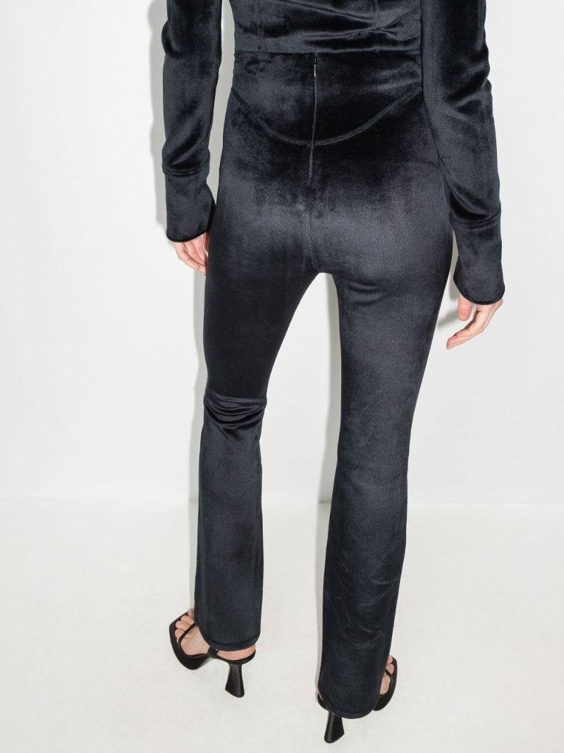 High-waisted Flared Trousers