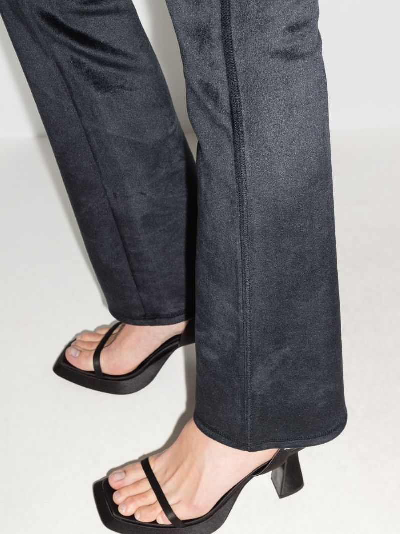 High-waisted Flared Trousers