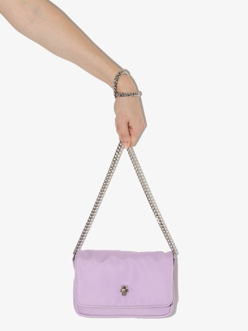 Purple Skull Small Cross Body Bag