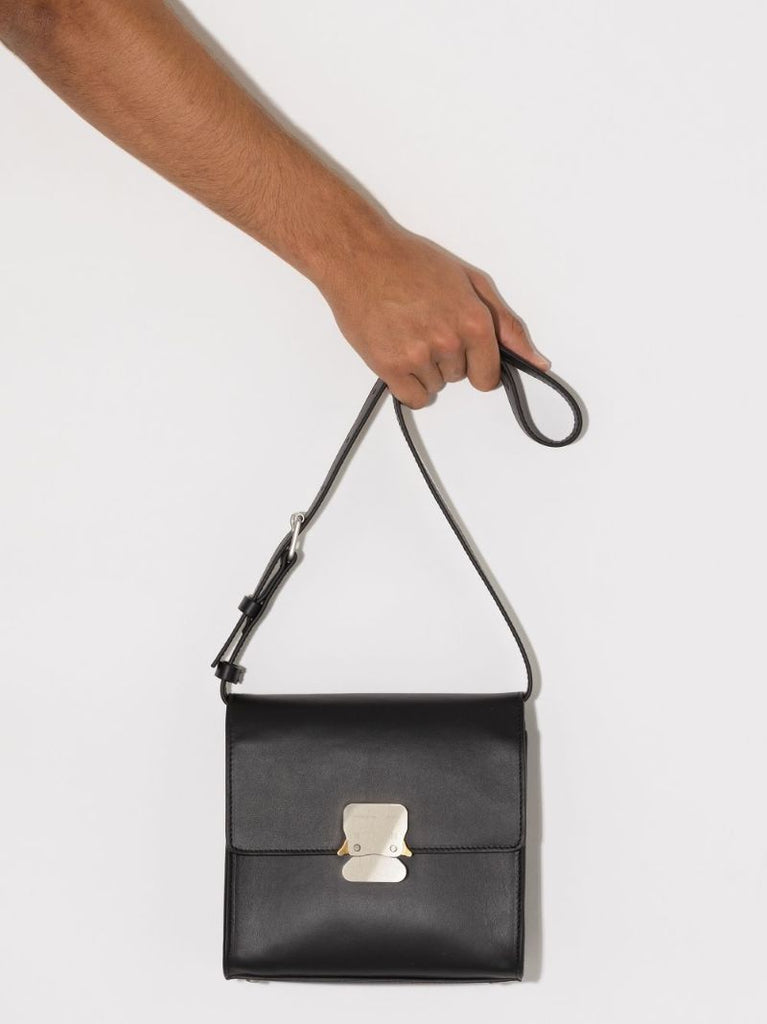 Buckle-fastened Shoulder Bag