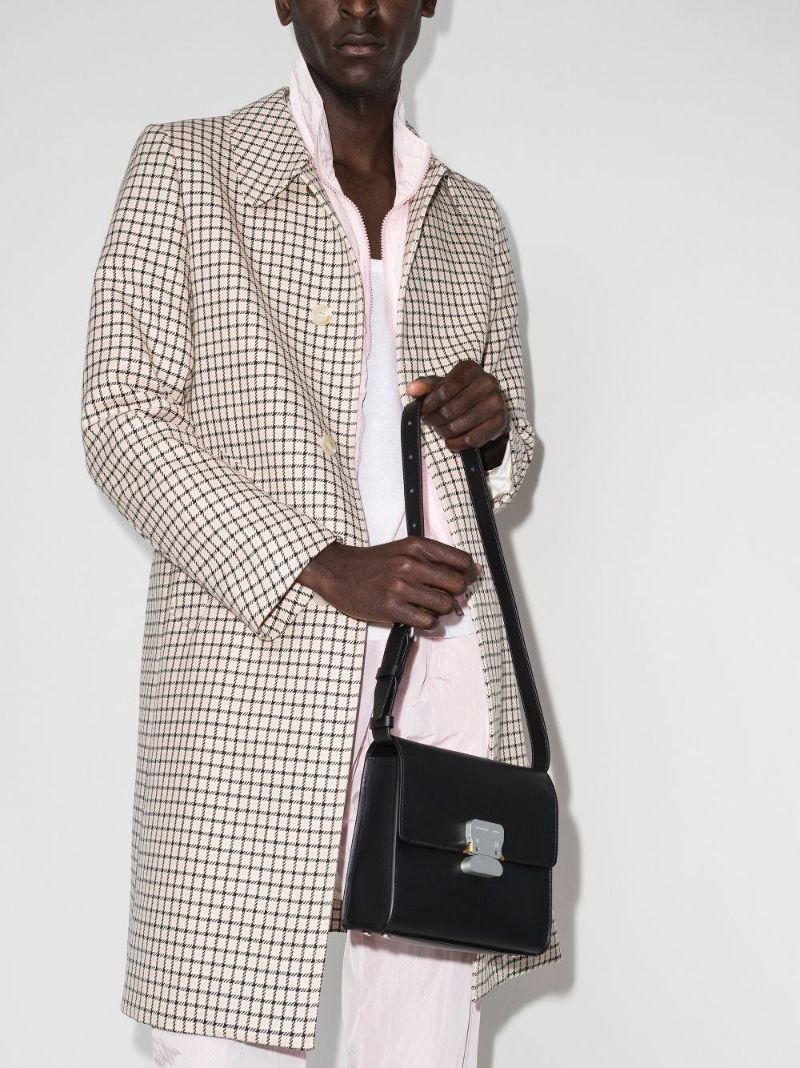 Buckle-fastened Shoulder Bag
