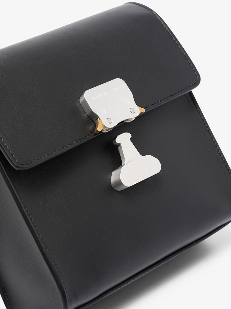 Buckle-fastened Shoulder Bag