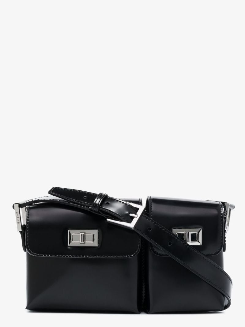 Black Baby Billy Leather Shoulder Bag