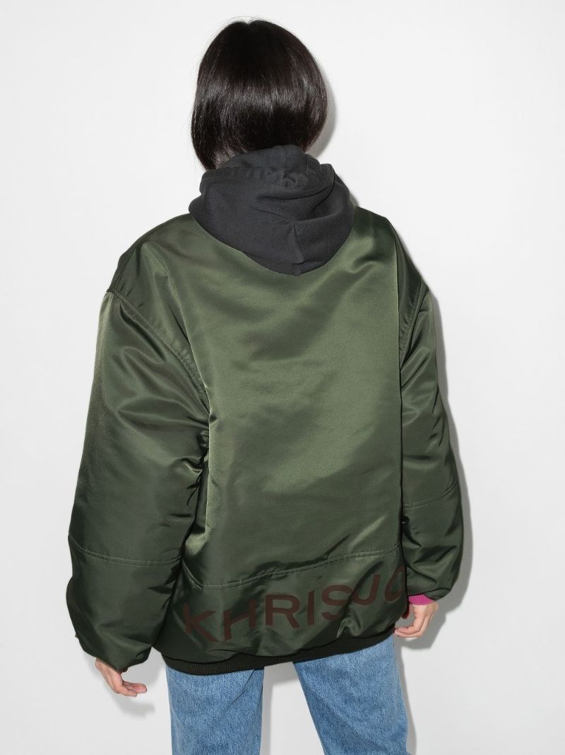 Contrast Cuff Bomber Jacket