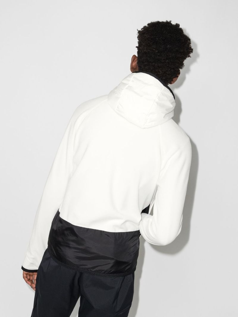 White Logo Padded Cardigan