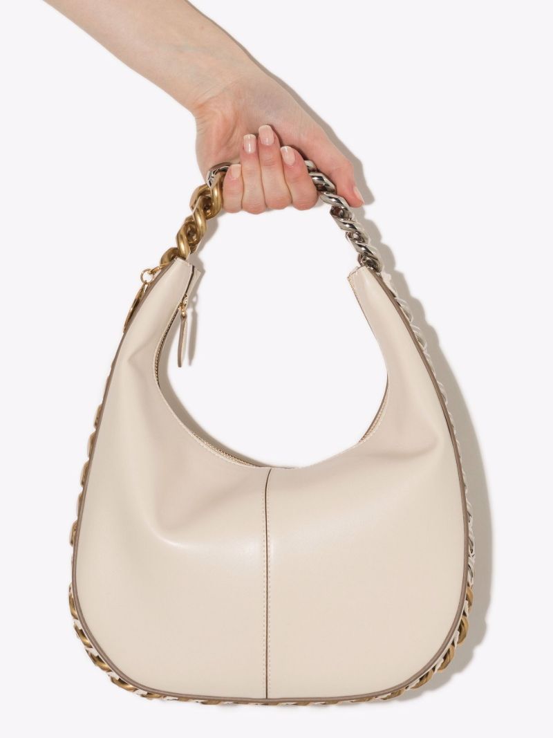 White Frayme Zipit Small Faux Leather Shoulder Bag