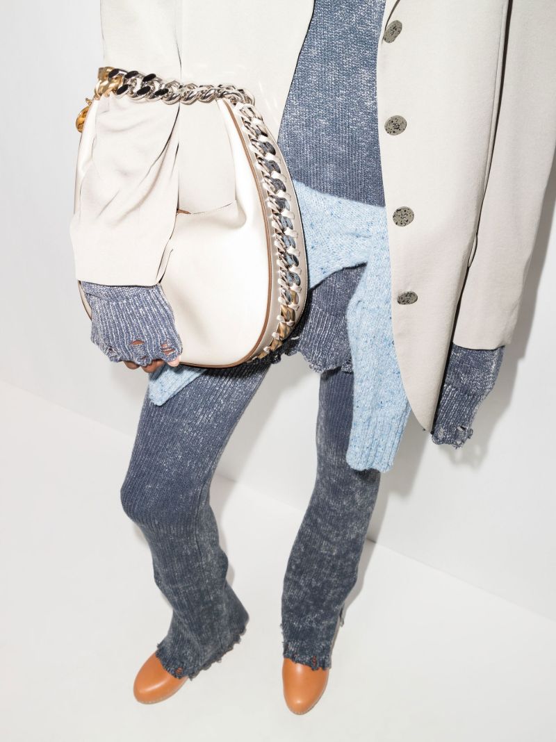 White Frayme Zipit Small Faux Leather Shoulder Bag