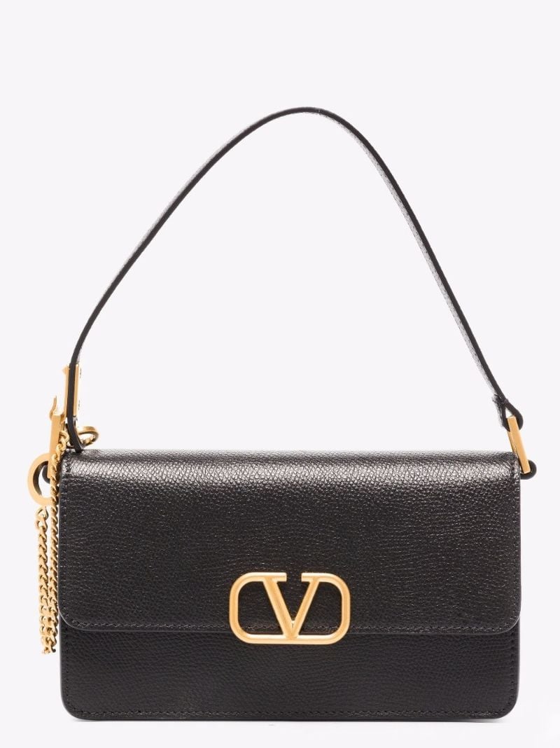 Black Vlogo Signature Mini Leather Cross Body Bag