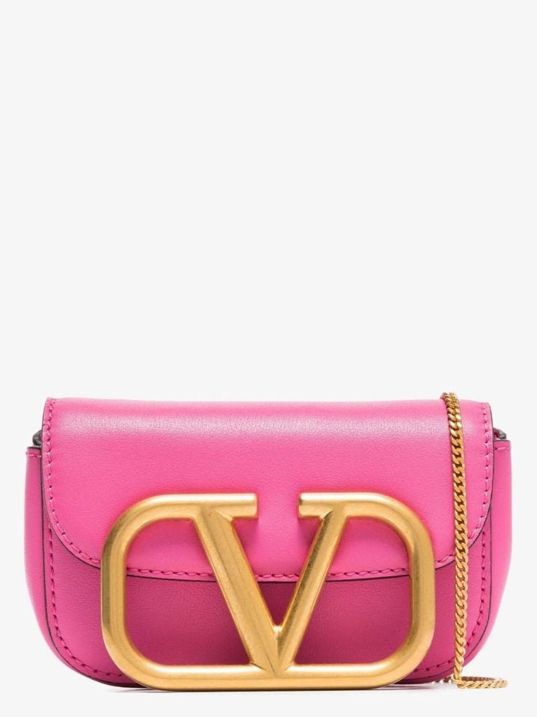 Pink Supervee Leather Mini Bag