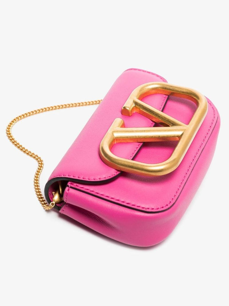 Pink Supervee Leather Mini Bag