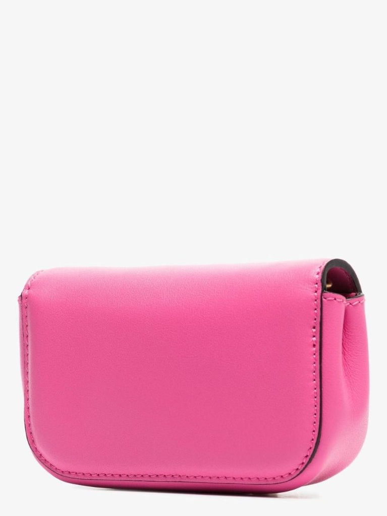 Pink Supervee Leather Mini Bag