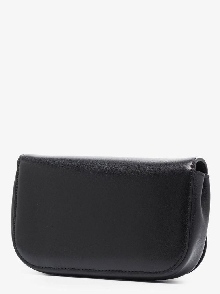 Black Vlogo Signature Small Leather Cross Body Bag