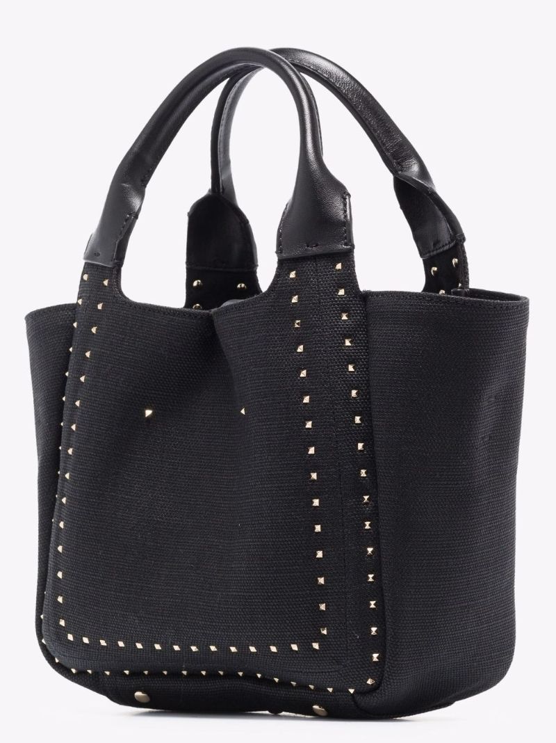Atelier 01 Rockstud Canvas Tote Bag