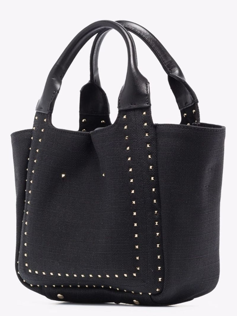 Atelier 01 Rockstud Canvas Tote Bag