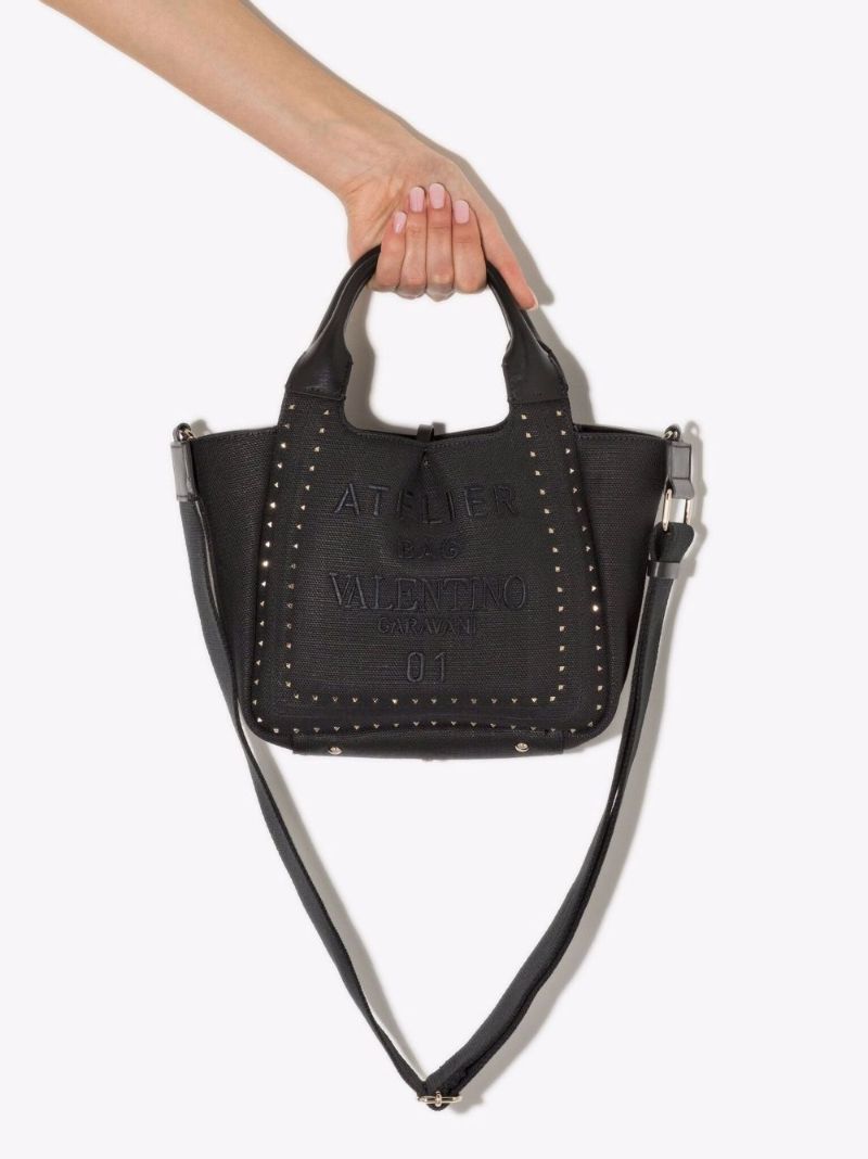 Atelier 01 Rockstud Canvas Tote Bag