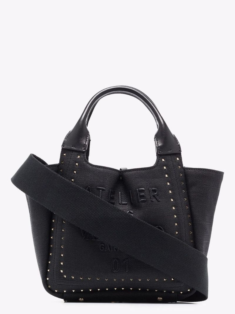 Atelier 01 Rockstud Canvas Tote Bag