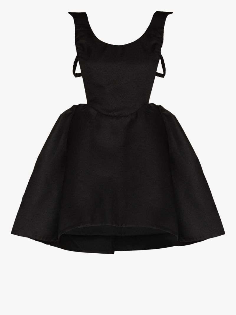 Cutout Flared Mini Dress