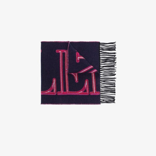 Purple Valentino Neon Universe Wool Scarf