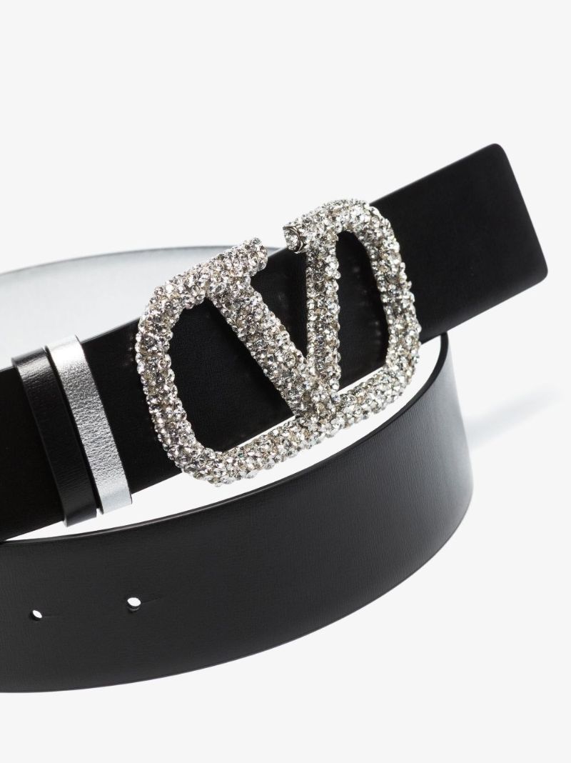 Silver Vlogo Reversible Belt