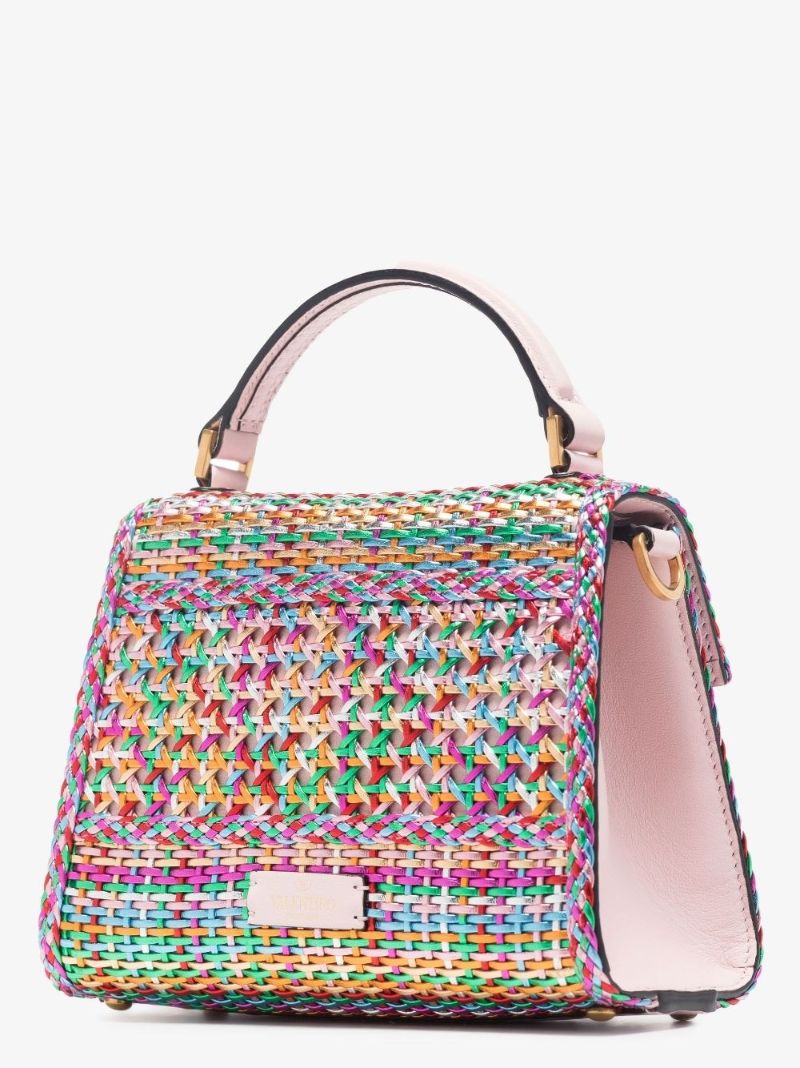 Pink Vsling Small Leather Shoulder Bag
