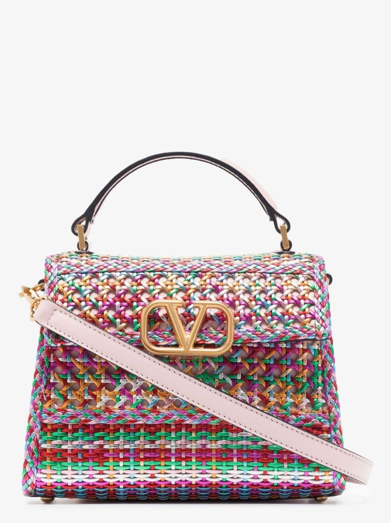Pink Vsling Small Leather Shoulder Bag