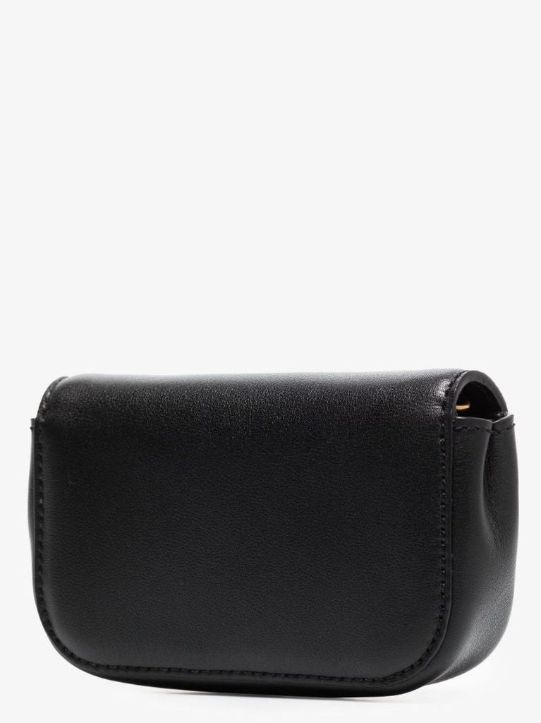 Black Supervee Leather Mini Bag