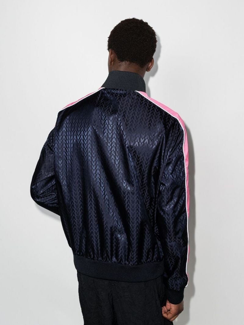Blue Optical Valentino Jacquard Track Jacket
