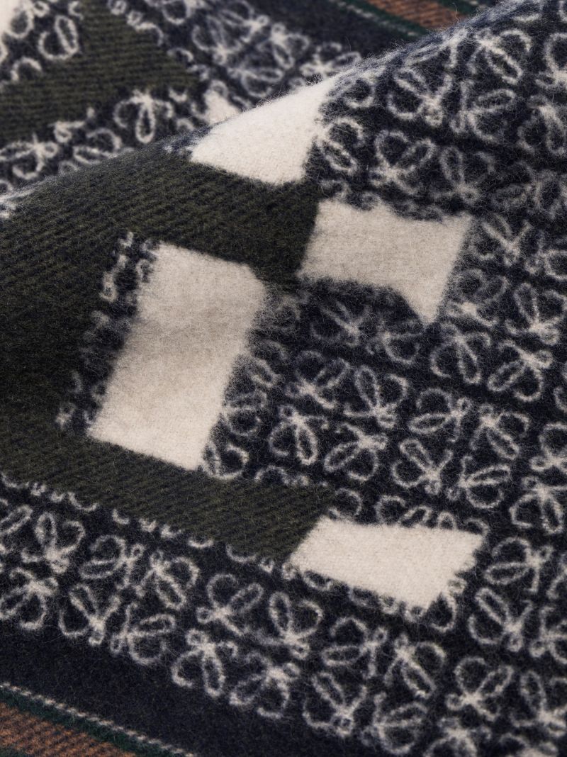 Blue Love Anagram Scarf
