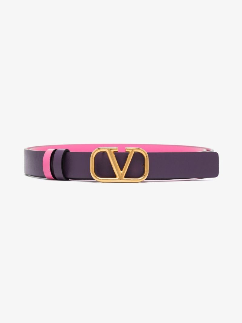 Pink Vlogo SignatureÃ_x0082_Â reversible Leather Belt