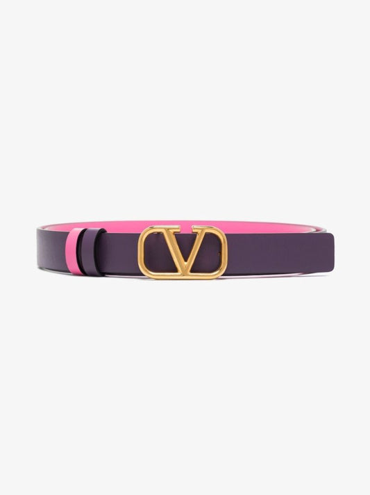 Pink Vlogo SignatureÃ_x0082_Â reversible Leather Belt
