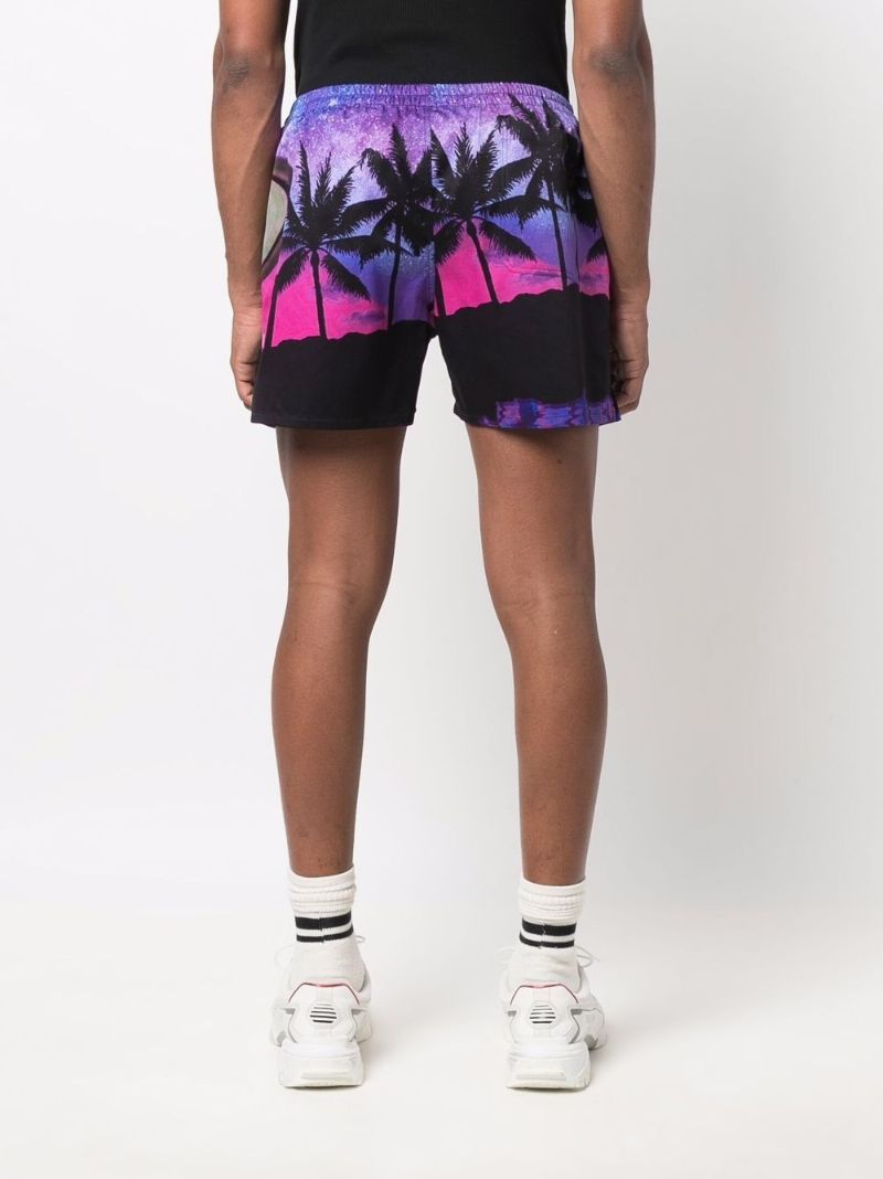 Multicoloured Water Sky Print Shorts