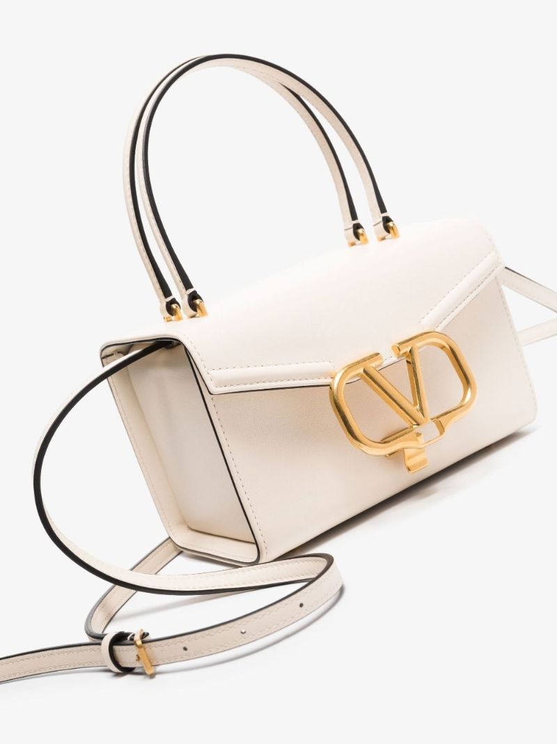 Neutral Vlogo Leather Box Mini Bag