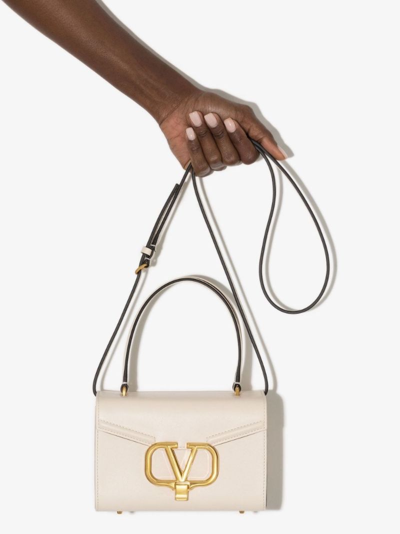 Neutral Vlogo Leather Box Mini Bag