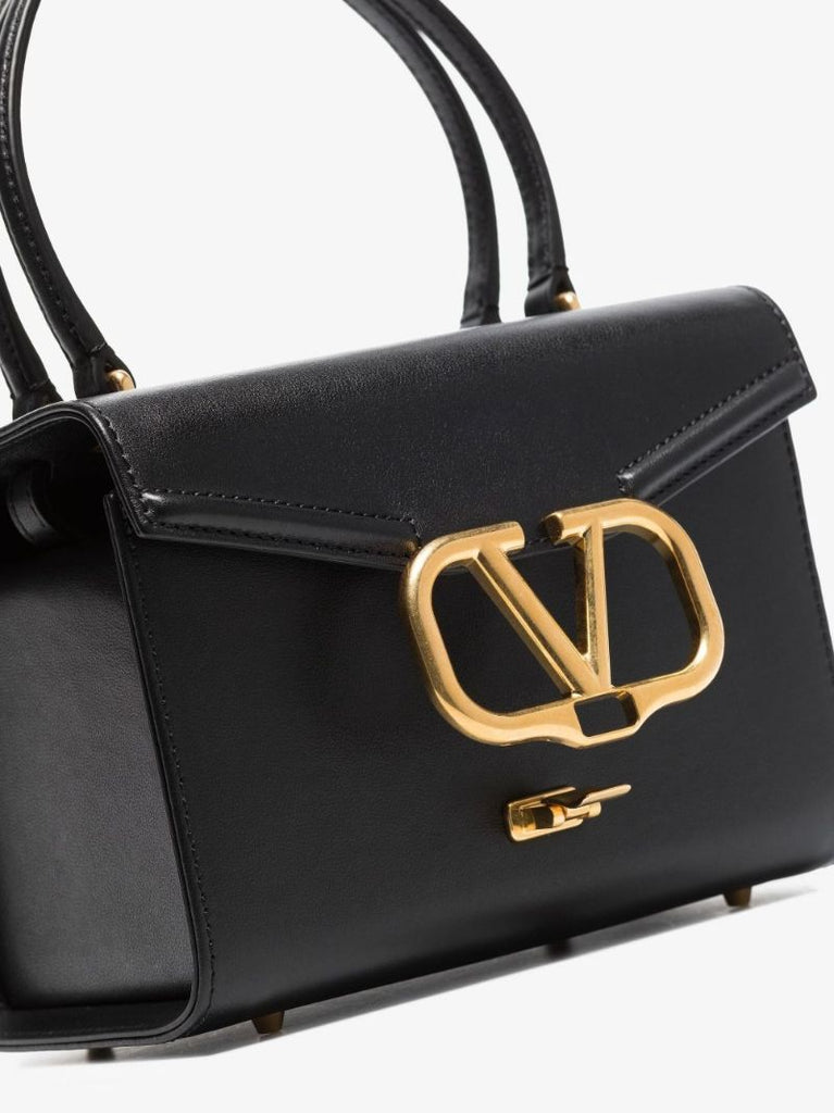 Black Vlogo Leather Mini Bag