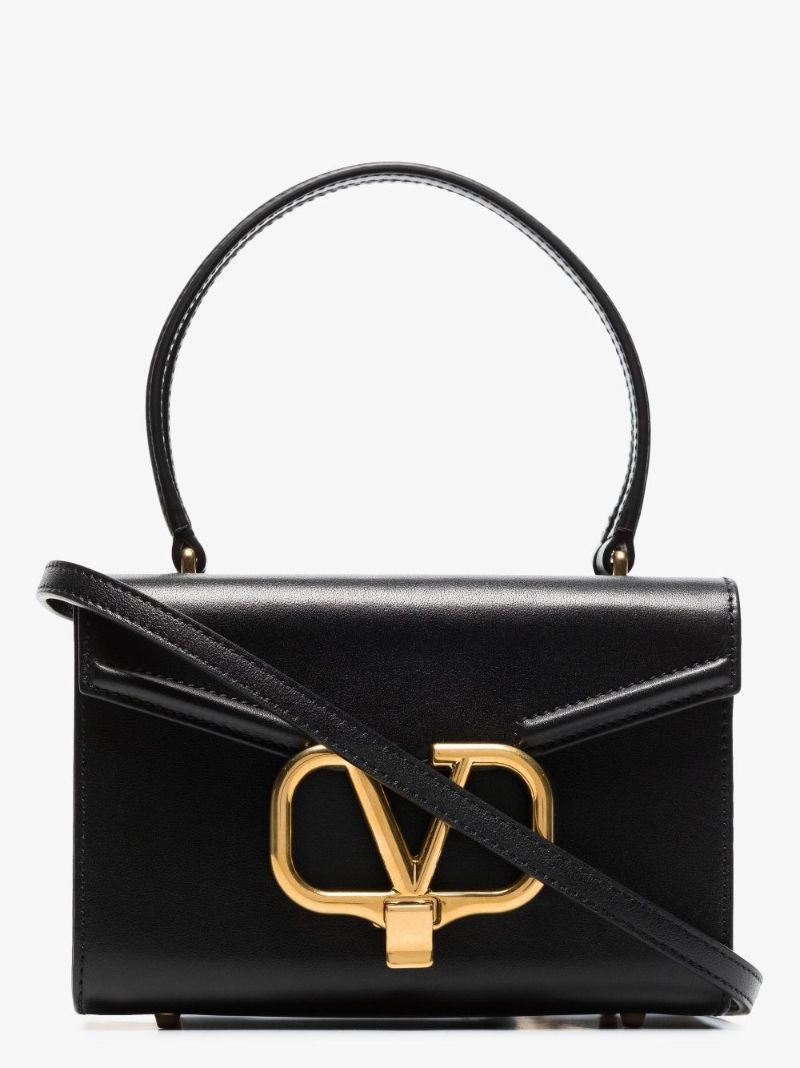 Black Vlogo Leather Mini Bag