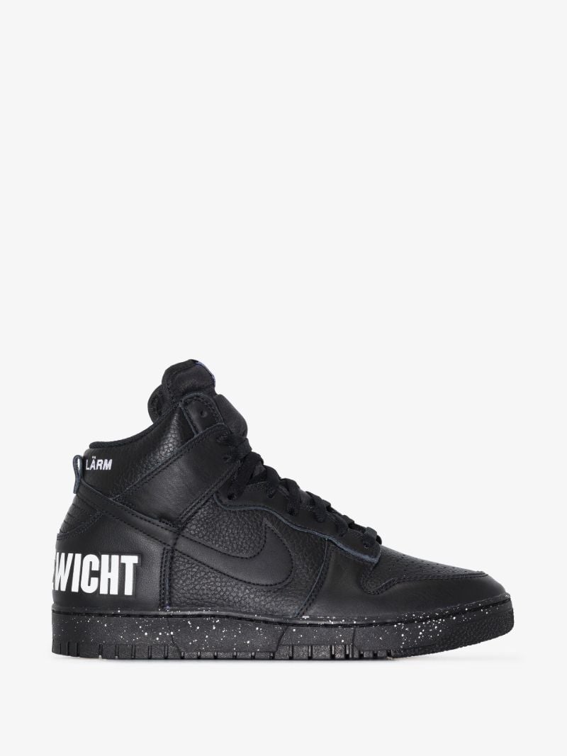 Black Dunk High 1985 Leather Sneakers