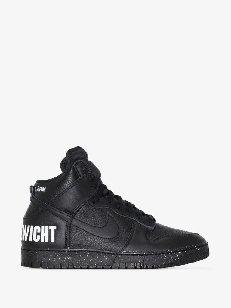 Black Dunk High 1985 Leather Sneakers