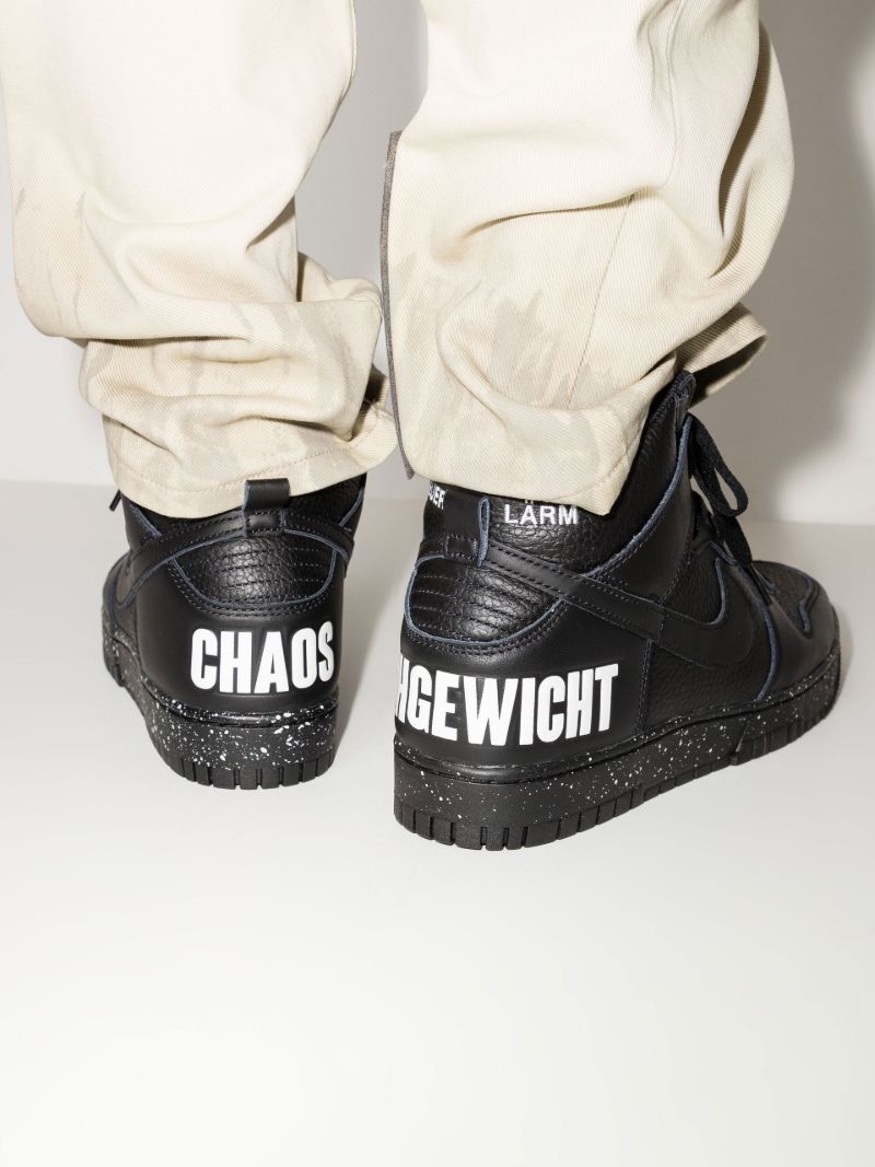 Black Dunk High 1985 Leather Sneakers