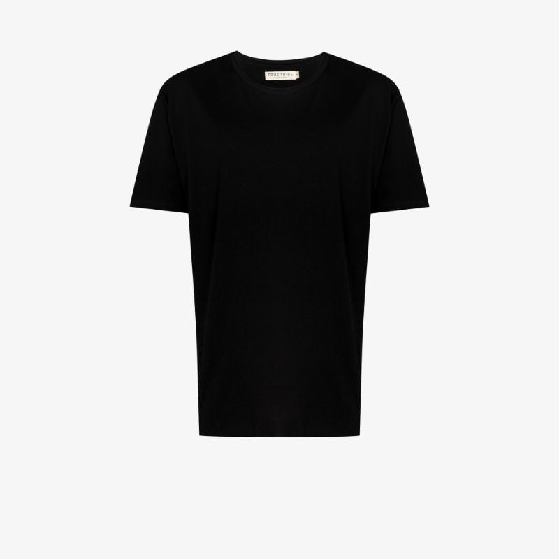 Black Franco Raw-edges T-shirt