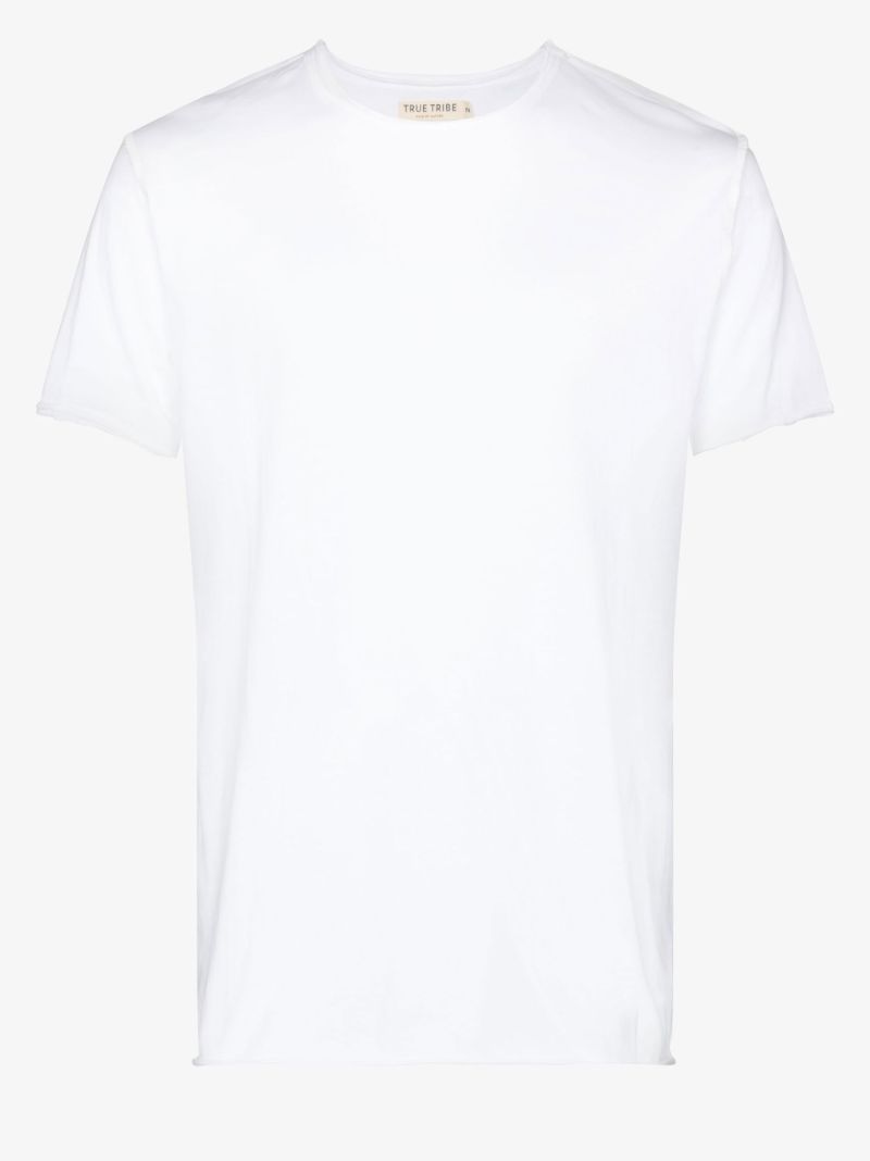 White Franco Raw-edges T-shirt