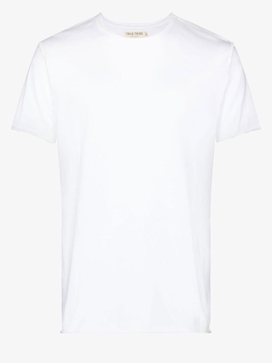 White Franco Raw-edges T-shirt