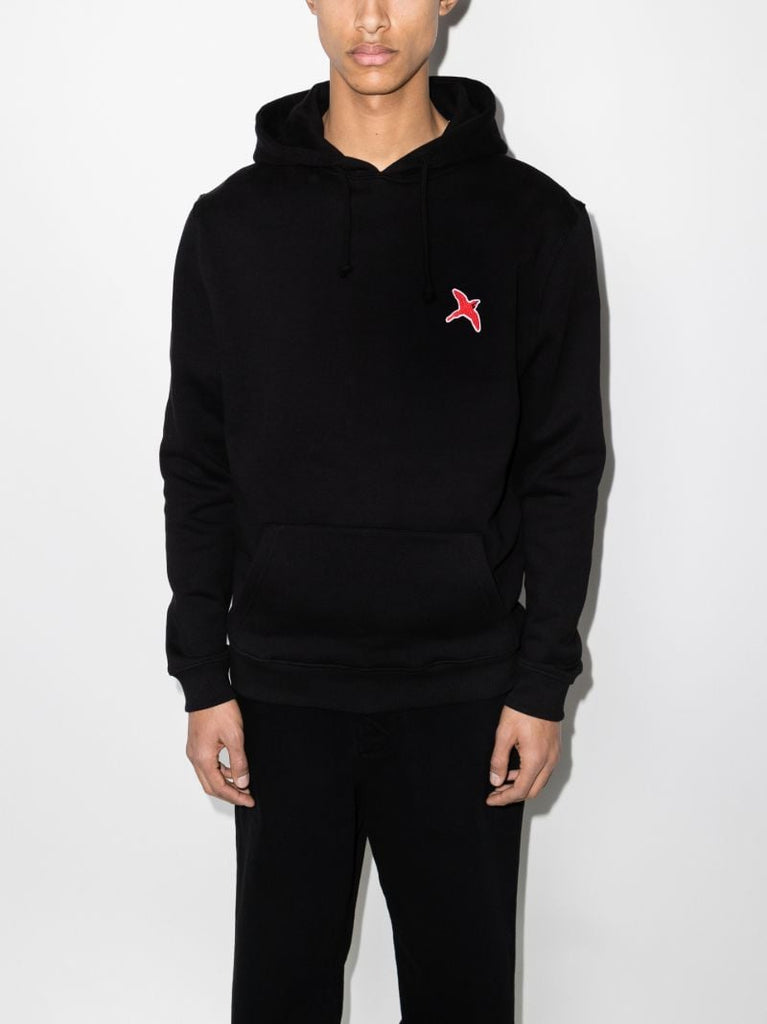 Rouge Bee Bird AppliquÃ_x0083_Â© Cotton Hoodie